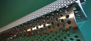 We have produced many sets of custom tooling for producing Radius shapes in perforated sheet metal. Bending across perforated sheet metal without kinking or flattening in weak spots is possible only with Urethane Tooling. Such an example of this is the muffler guards for trucks, corner posts for semi-truck trailers and many more.