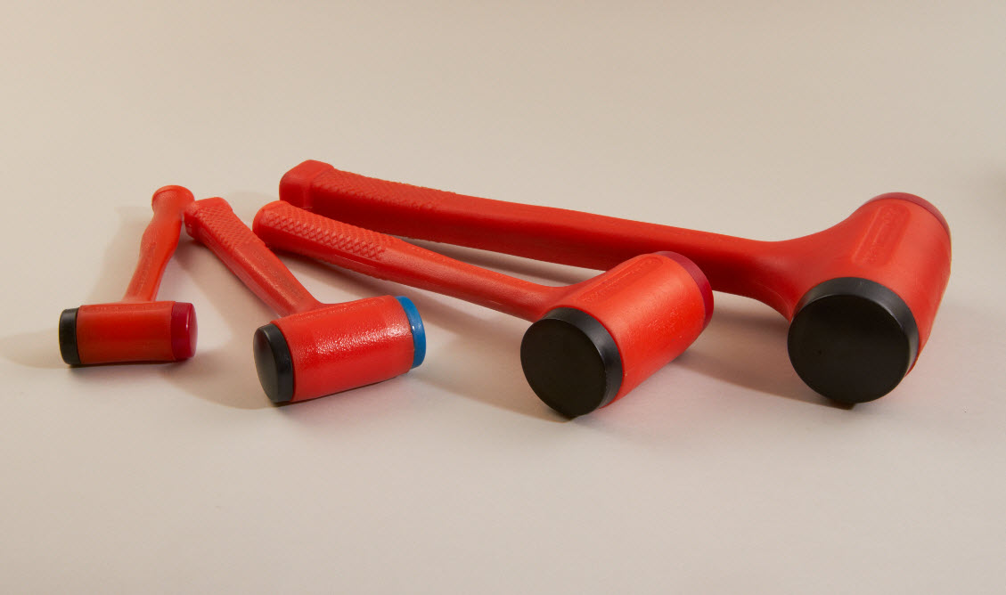 Durable polyurethane dead blow hammer manufactured for industrial use